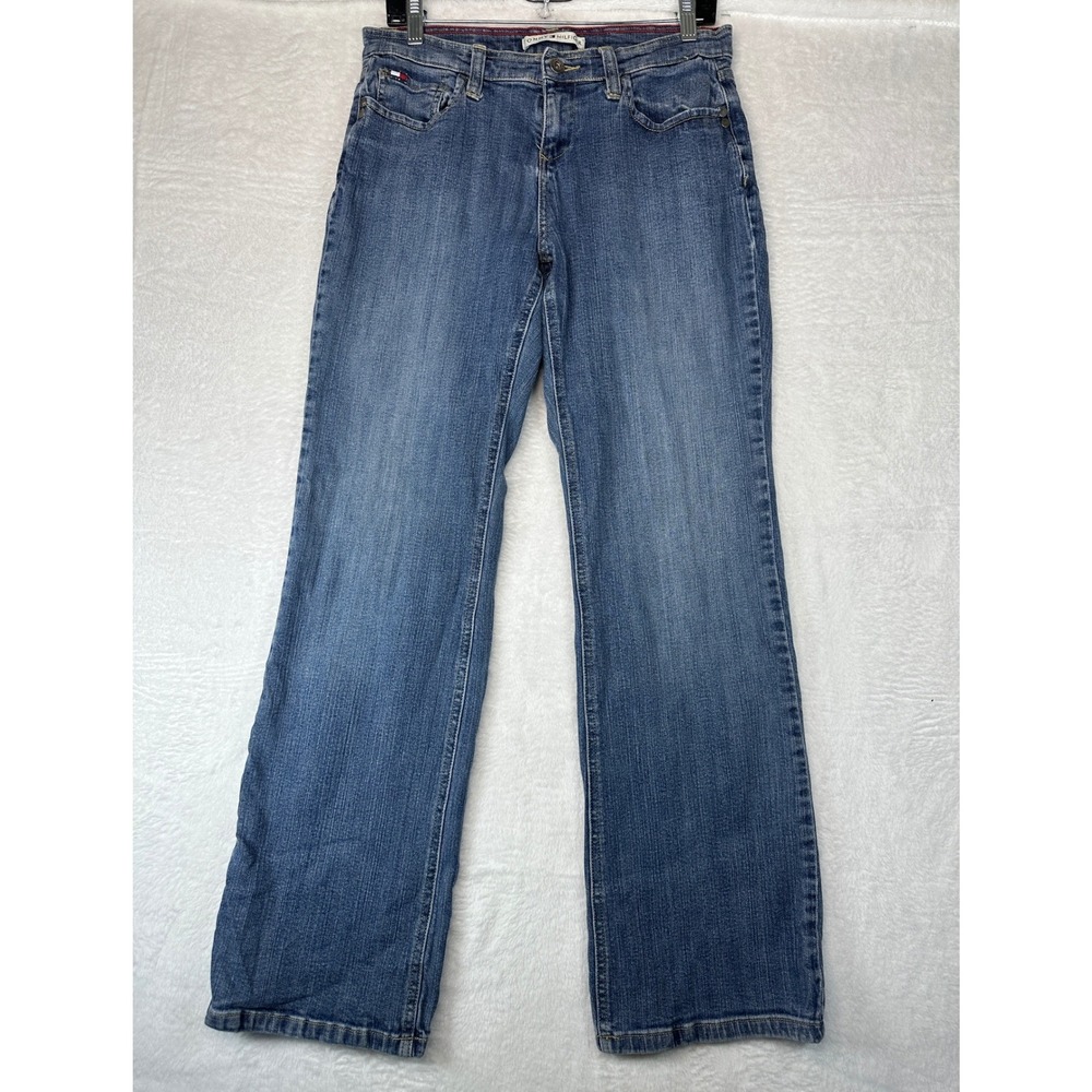 Tommy Hilfiger Bootcut 2004 Y2K Jeans Women Size 8 Blue Stretch